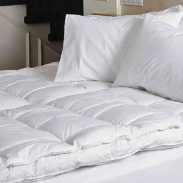 Synthetic & goose down filled mattress toppers.