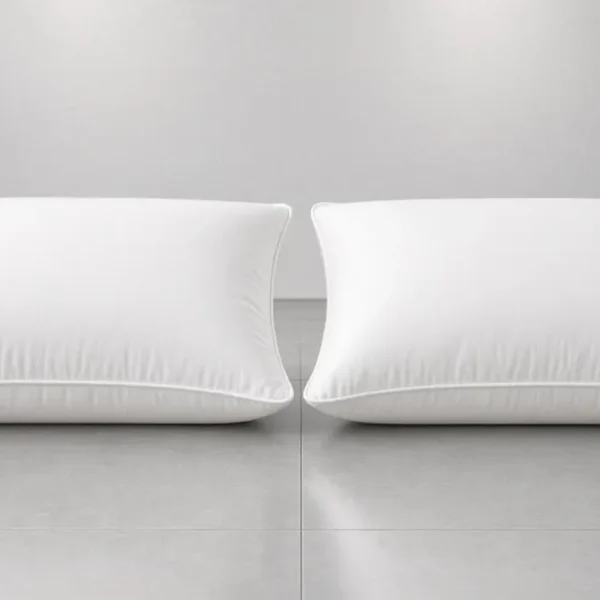 Pair of Siberian goose down pillows
